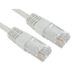 Spire Moulded CAT5e Patch Cable, 20 Metres, Full Copper, White