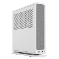 Fractal Design Ridge (White) SFF Console-Type Case, Mini ITX, Requires SFX/SFX-L PSU, 2 Fans, PCIe 3.0 Riser Card, USB-C, Horizontal/Vertical Orientation