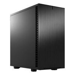 Fractal Design Define 7 Mini (Black Solid) Gaming Case, Micro ATX, Sound Dampening, Ventilated PSU Shroud, USB-C, 331mm GPU & 240mm Radiator Support