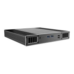 Akasa Plato TN Slim Fanless Case for 11th Gen Intel NUC boards, VESA Mounting, 2.5'' SATA HDD/SSD