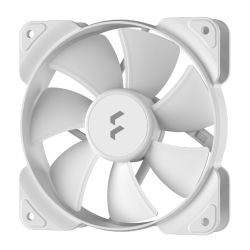 Fractal Design Aspect 12 12cm Case Fan, Rifle Bearing, Supports Chaining, Aerodynamic Stator Struts, 1200 RPM, White