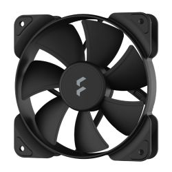 Fractal Design Aspect 12 12cm Case Fan, Rifle Bearing, Supports Chaining, Aerodynamic Stator Struts, 1200 RPM, Black