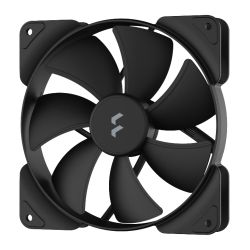 Fractal Design Aspect 14 PWM 14cm Case Fan, Rifle Bearing, Supports Chaining, Aerodynamic Stator Struts, 500-1700 RPM, Black