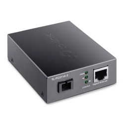 LINK (TL-FC311A-2) Gigabit WDM Media Converter, Fiber up to 2km, Auto-Negotiation RJ45 Port, GB SC Fiber Port, 1550 nm TX, 1310 nm RX