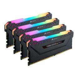 Corsair Vengeance RGB Pro 32GB Memory Kit (4 x 8GB), DDR4, 3600MHz (PC4-28800), CL18, XMP 2.0, Black