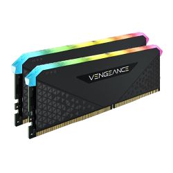 Corsair Vengeance RGB RS 16GB Kit (2 x 8GB), DDR4, 3200MHz (PC4-25600), CL16, XMP 2.0, 6 LEDs, Black