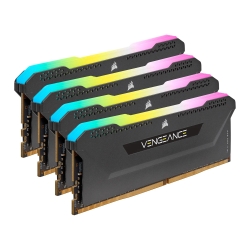 Corsair Vengeance RGB Pro SL 32GB Memory Kit (4 x 8GB), DDR4, 3600MHz (PC4-28800), CL18, XMP 2.0, Black