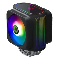 GameMax Gamma 600 Rainbow ARGB Heatsink & Fan, Intel & AMD Sockets, 2x ARGB Fans, 6 Copper Heatpipes, ARGB Controller, 230W TDP