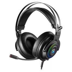 Sandberg Dizruptor LED Gaming Headset, USB-A, 50mm Drivers, 7.1 Surround, Soft Headband, Multi-colour LED lights, 5 Year Warranty