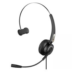 Sandberg Office Headset Pro Mono, USB, Lightweight, 30mm Drivers, In-Line Controls, 5 Year Warranty