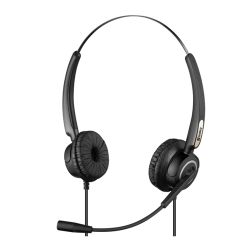 Sandberg (126-13) Office Pro Headset with Boom Mic, USB, 30mm Drivers, In-Line Controls, 5 Year Warranty