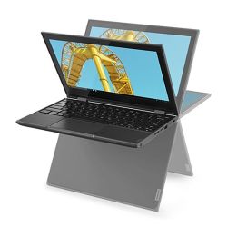 Lenovo WinBook 300E (2nd Gen) Laptop, 11.6'' IPS Touchscreen, Celeron N4120, 4GB, 128GB SSD, 360° Hinge, No Optical or LAN, USB-C, Windows 10 Pro