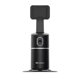 Sandberg Motion Tracking Phone Mount, USB-C, 360° Tracking Rotation, 42°/sec Rotation Speed, Motion Tracking AI, 8 Hour Battery Life, 5 Year Warranty