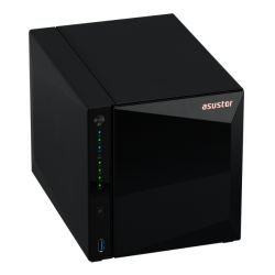 ASUSTOR AS3304T Drivestor 4 Pro 4-Bay NAS Enclosure (No Drives), Quad Core CPU, 2GB DDR4, USB3, 2.5GB LAN, Rose Gold Logo