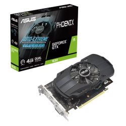 Asus Phoenix GTX1630 EVO, PCIe3, 4GB DDR6, DVI, HDMI, DP, 1815MHz Clock, Compact Design