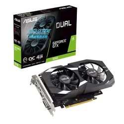 Asus GTX1650 DUAL V2 OC, 4GB DDR5, DVI, HDMI, DP, 1650MHz Clock, Overclocked