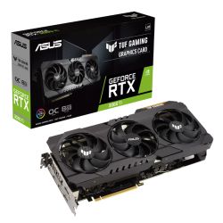 Asus TUF GAMING RTX3060 Ti OC, PCIe4, 8GB DDR6X, 2 HDMI, 3 DP, 1785MHz Clock, RGB Lighting, Overclocked