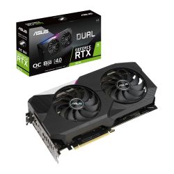 Asus DUAL RTX3070 V2 OC, PCIe4, 8GB DDR6X, 2 HDMI, 3 DP, 1800MHz Clock, RGB Lighting, Overclocked, LHR