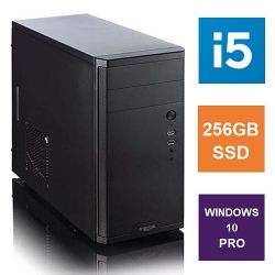 Spire MATX Tower PC, Fractal Core 1100 Case, i5-11400, 8GB 3200MHz, 256GB SSD, Bequiet 450W, No Optical, KB & Mouse, Windows 10 Pro