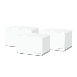 Mercusys (Halo H70X) AX1800 Dual Band Whole Home Mesh Wi-Fi 6 System, 3 Pack, 3 LAN per Unit, OFDMA & MU-MIMO