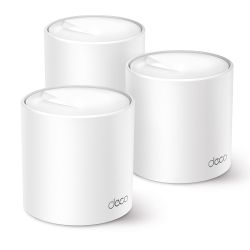 TP-LINK (DECO X50) AX3000 Dual Band Wireless Whole Home Mesh Wi-Fi 6 System, 3 Pack, 3x LAN, OFDMA & MU-MIMO, TP-Link HomeShield