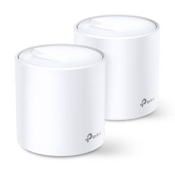 TP-LINK (DECO X60) AX3000 Wireless Whole Home Mesh Wi-Fi 6 System, 2 Pack, OFDMA & MU-MIMO, WPA3 Encryption & TP-Link HomeCare