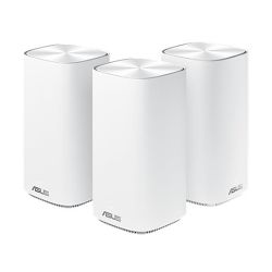 Asus (ZenWiFi AC Mini (CD6)) AC1500 Wireless Dual Band Mesh Mini System, 3 Pack (Router & 2 Nodes), AiMesh, AiProtection