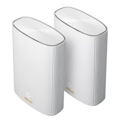 Asus (ZenWiFi AX Hyrid (XP4)) AX1800 Wireless Dual Band Mesh Wi-Fi 6 Hybrid System w/ Built-in 1300Mbps HomePlug AV2 Powerline, 2 Pack, White