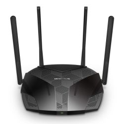 Mercusys (MR80X) AX1800 Wireless Dual Band Router, MU-MIMO, OFDMA, Beamforming, 1x GB WAN + 3x GB LAN