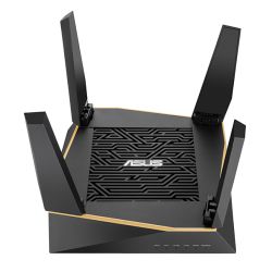 Asus (RT-AX92U) AiMesh Wi-Fi 6 WiFi System, AX6100 (400+867+4804) Tri-Band, 802.11ax, AiProtection Pro, Flexible SSID