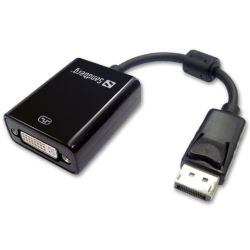 Sandberg DisplayPort Male to DVI-I Female Converter Cable, 20cm, 5 Year Warranty