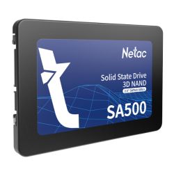 Netac 128GB SA500 SSD, 2.5'', SATA3, 3D TLC NAND, R/W 500/400 MB/s, 7mm