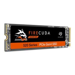 Seagate 2TB FireCuda 520 M.2 NVMe SSD, M.2 2280, PCIe 4.0, TLC 3D NAND, R/W 5000/4400 MB/s, 750K/700K IOPS