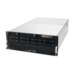 Asus (ESC4000A-E10) AMD EPYC 7002 2U Single-Socket GPU Barebone Server, AMD SP3, Supports 8 GPUs, Dual GB LAN, OCP 3.0, PCIe 4.0, M.2, 2200W Platinum PSU
