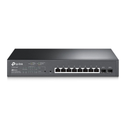 TP-LINK (TL-SG2210MP) JetStream 10-Port Gigabit Smart Switch with 8-Port PoE+, 2 GB SFP Slots, Rackmountable