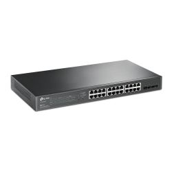 TP-LINK (TL-SG2428P) JetStream 28-Port Gigabit Smart Switch with 24-Port PoE+, 4 GB SFP Slots, Rackmountable