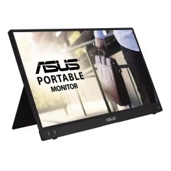 Asus 15.6'' Portable IPS Monitor (ZenScreen MB16ACV), 1920 x 1080, USB-C (USB-A adapter), USB-powered, Auto-rotatable, Antibacterial, Smart Stand & Sleeve inc.