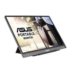 Asus 15.6'' Portable IPS Monitor (ZenScreen MB16ACE), 1920 x 1080, USB-C (USB-A adapter), USB-powered, Auto-rotatable, Smart Case Stand