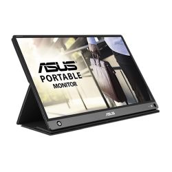 Asus 15.6'' Portable IPS Monitor (ZenScreen GO MB16AHP), 1920 x 1080, USB-C (USB-A adapter), micro-HDMI, 7800mAh Battery, Auto-rotatable, Smart Case Stand