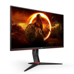 AOC 27'' 3-Side Frameless Gaming Monitor (27G2SPU/BK), IPS, 1920 x 1080, 1ms, VGA, HDMI, DP, USB Hub, 165Hz, 6 Game Modes, VESA