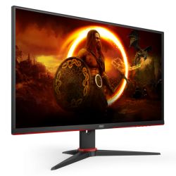 AOC 27'' 3-Side Frameless QHD Gaming Monitor (Q27G2E/BK), 2560 x 1440, 1ms, 2 HDMI, DP, 155Hz, Freesync, 6 Game Modes, VESA