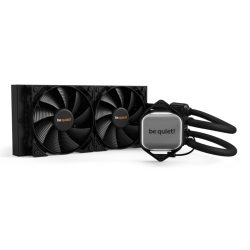 Be Quiet! Pure Loop 240mm Liquid CPU Cooler, 2 x 12cm Pure Wings 2 PWM Fans, White LED Lighting