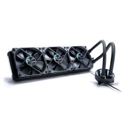 Fractal Design Celsius S36 360mm Liquid CPU Cooler, 3 x 12cm PWM Fans, Intelligent Temp-Control, Fan Hub, G 1/4'' Thread, Blackout