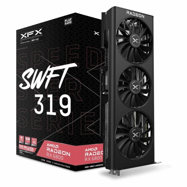 XFX Radeon RX 6800 16GB SWFT 319 Graphics Card Gaming Speedster